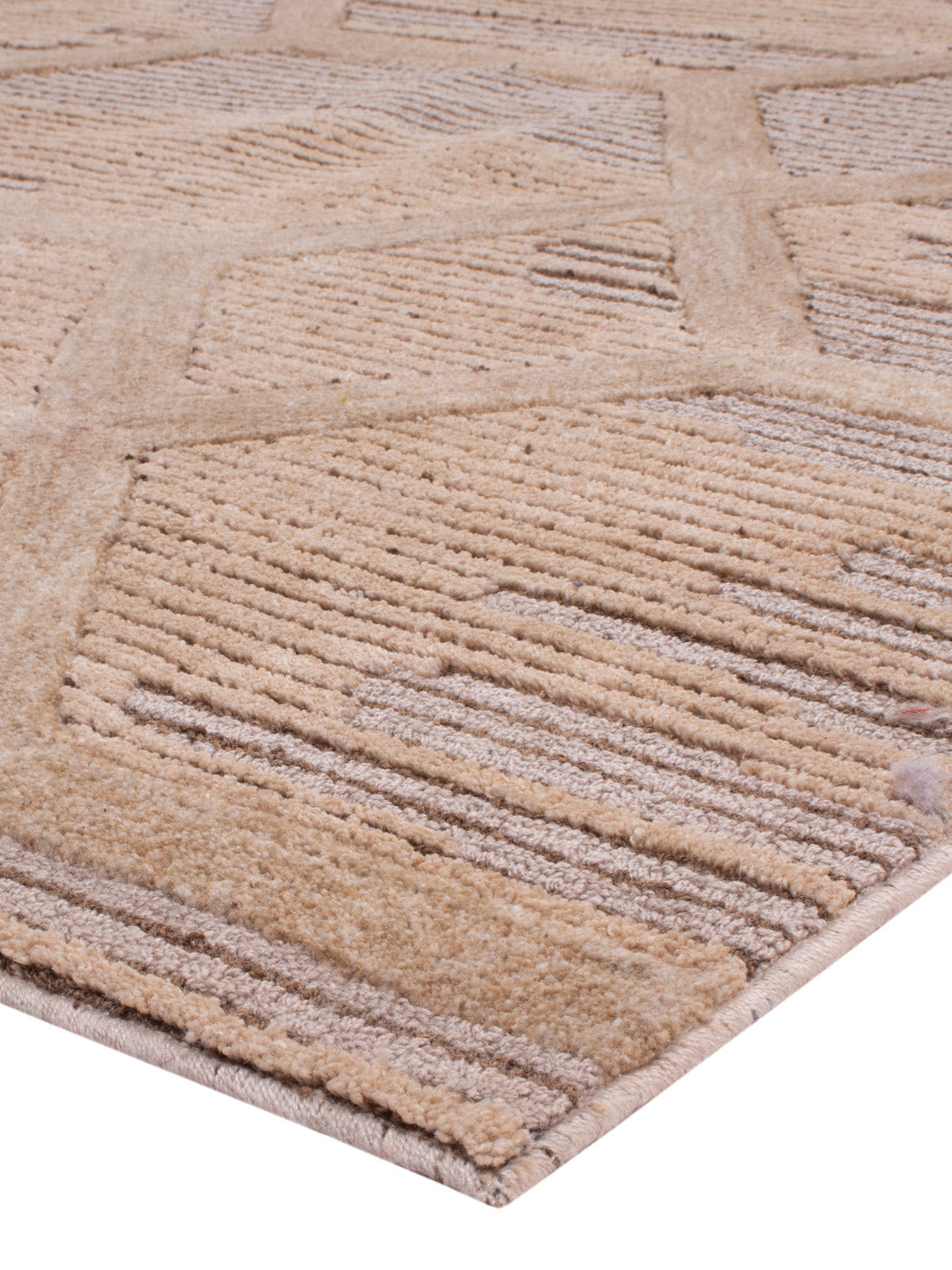 Designer Teppich - 290 x 230 cm - hellbeige