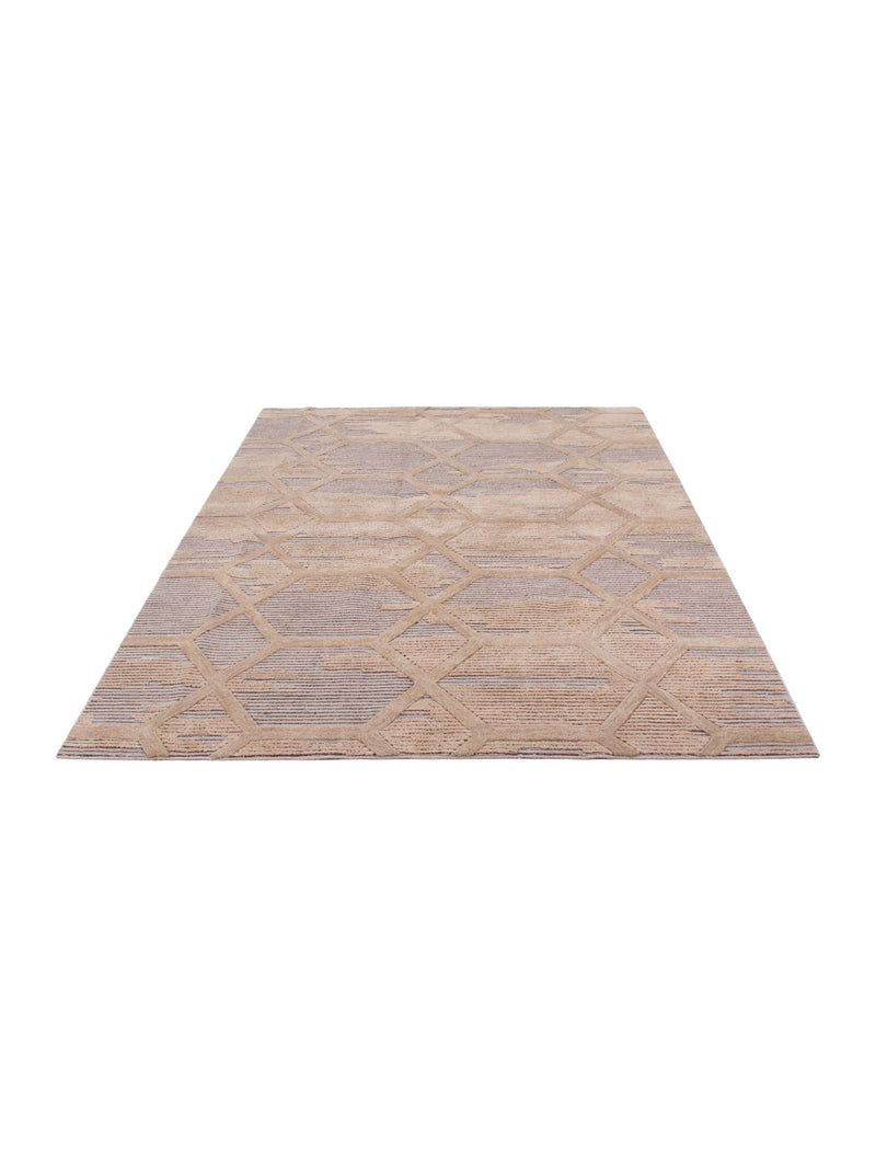 Designer Teppich - 290 x 230 cm - hellbeige