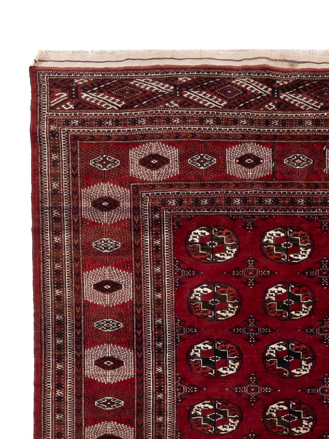 Afghan Teppich - Buchara - 350 x 250 cm - dunkelrot