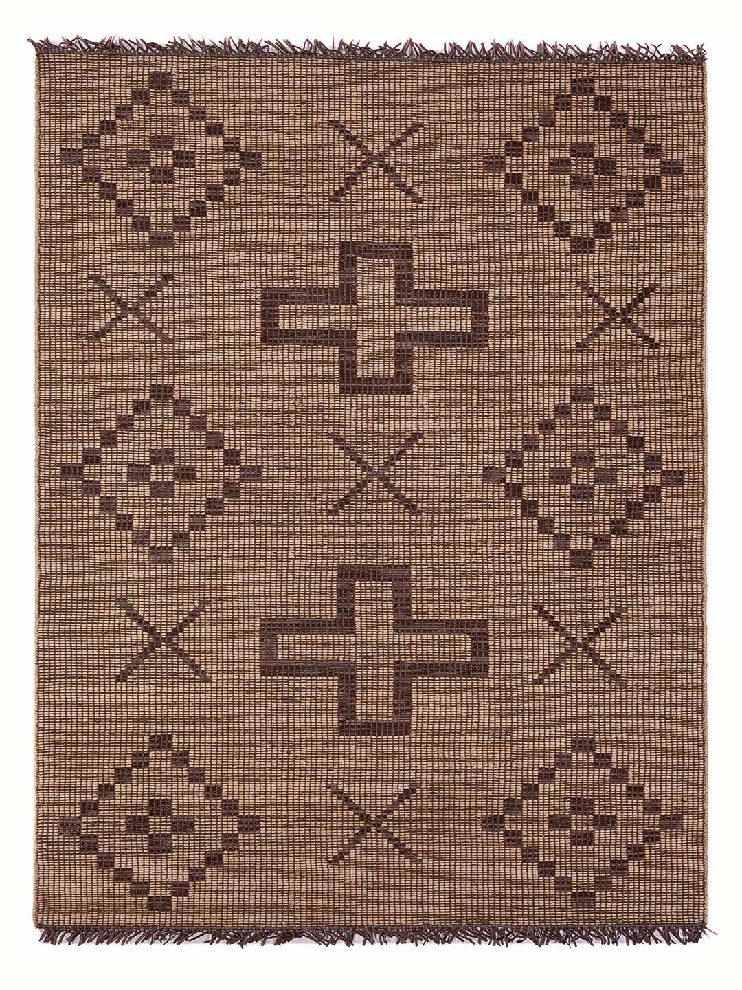 Moderner Teppich - 250 x 150 cm - hellbraun