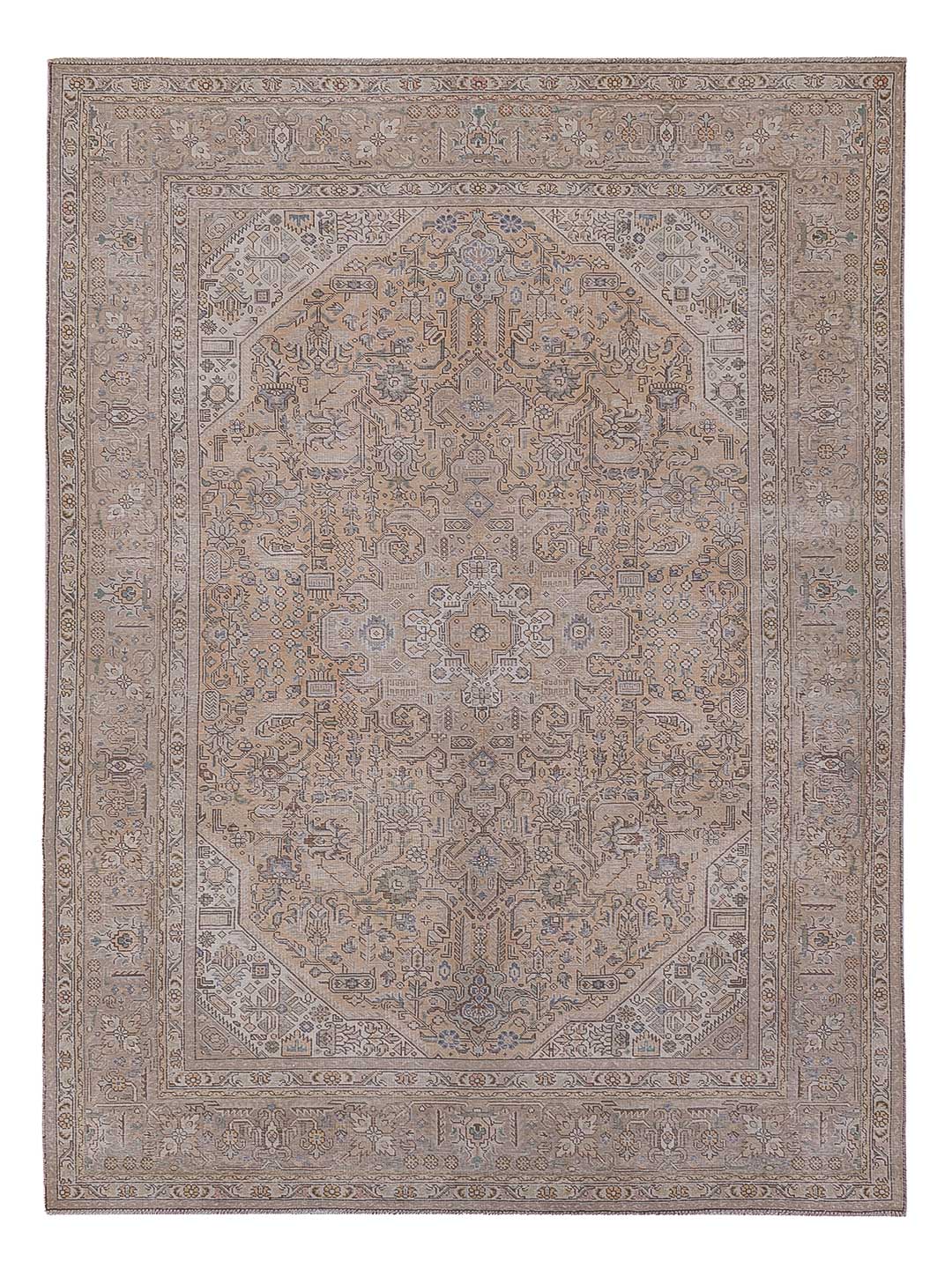 Vintage tapijt - 305 x 199 cm - karamel