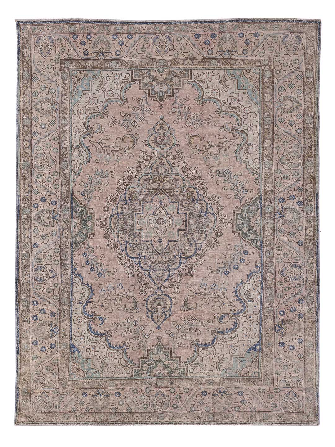 Vintage tapijt - 289 x 187 cm - karamel