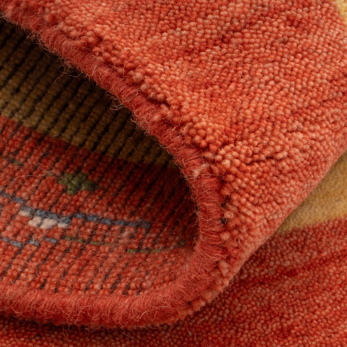 Gabbeh Tapijt - Zacht - 90 x 60 cm - geel