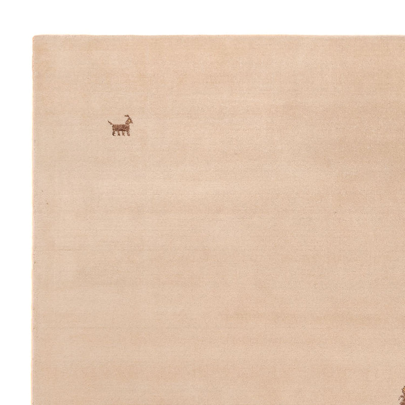 Gabbeh Tapijt - Zacht vierkant  - 250 x 250 cm - beige