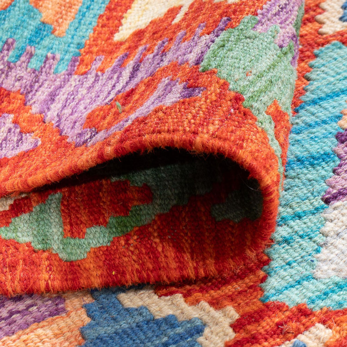 Kelim tapijt - Splash - 165 x 100 cm - veelkleurig