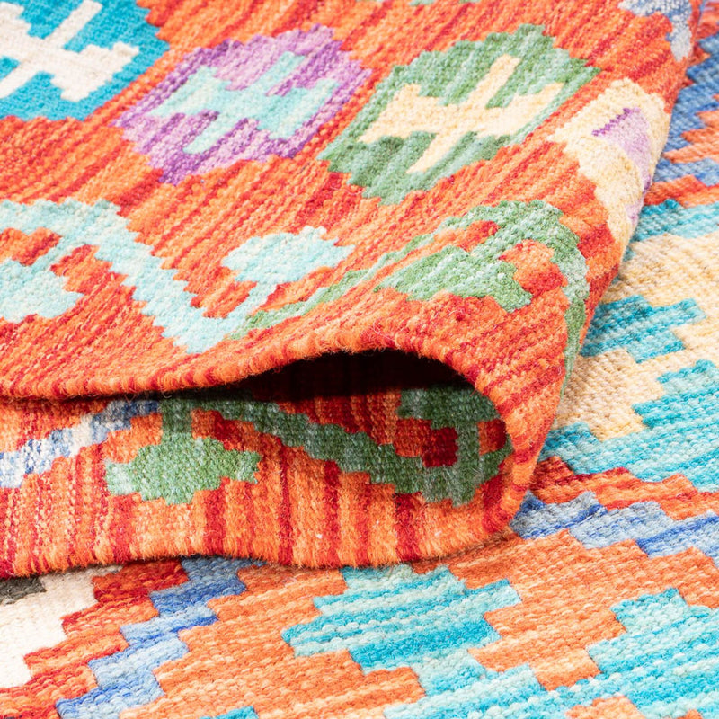 Kelim tapijt - Splash - 165 x 100 cm - veelkleurig