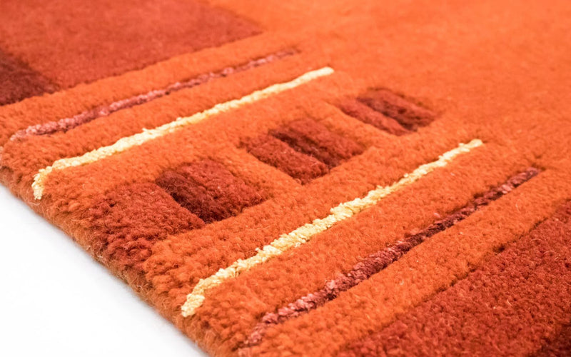 Nepal tapijt - 239 x 173 cm - oranje