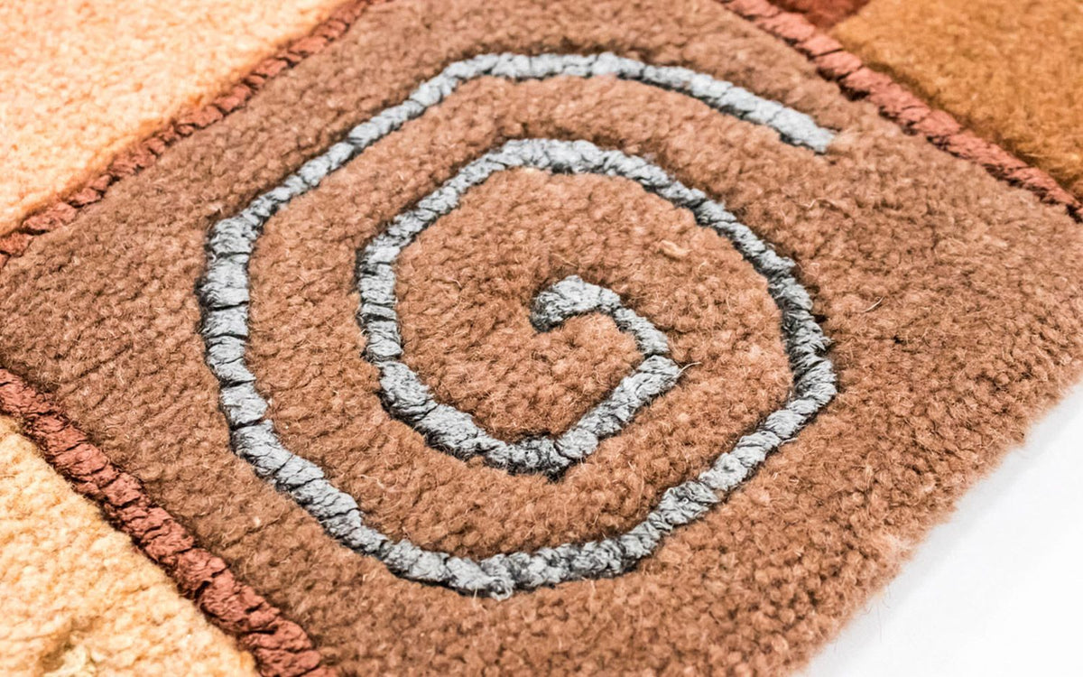 Nepal tapijt - 238 x 172 cm - lichtbruin