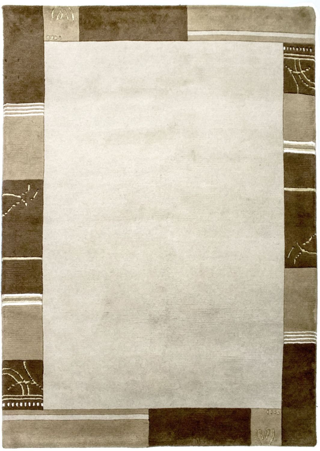 Nepal tapijt - 197 x 143 cm - beige
