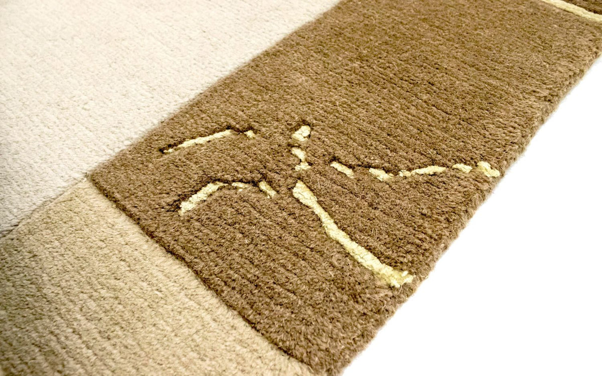 Nepal tapijt - 197 x 143 cm - beige