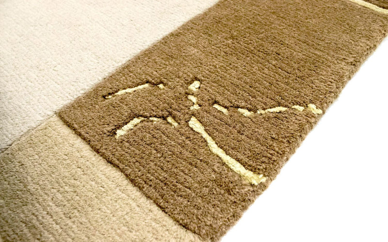 Nepal tapijt - 197 x 143 cm - beige