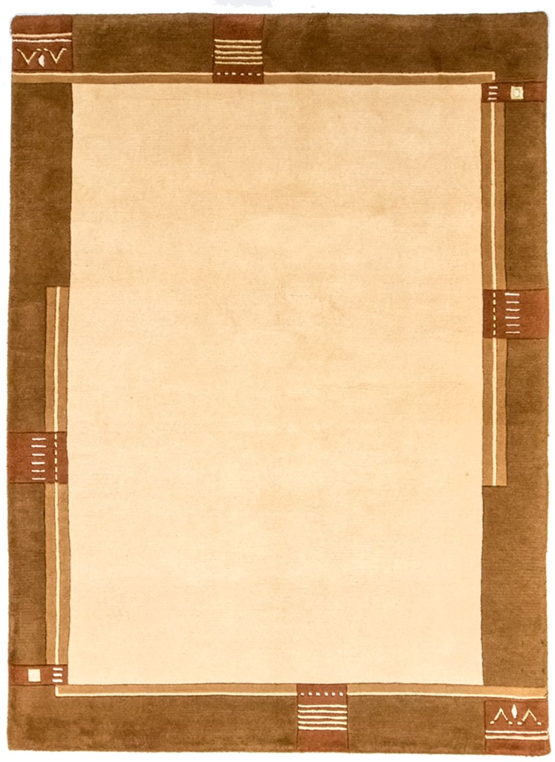 Nepal tapijt - 197 x 144 cm - beige