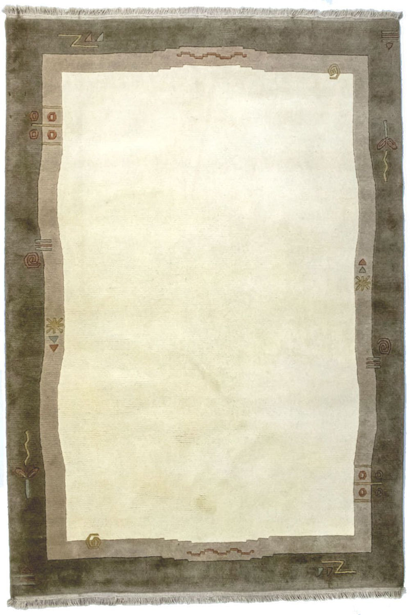 Nepal tapijt - 200 x 142 cm - beige