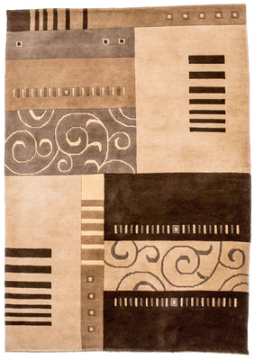 Nepal tapijt - 197 x 144 cm - veelkleurig