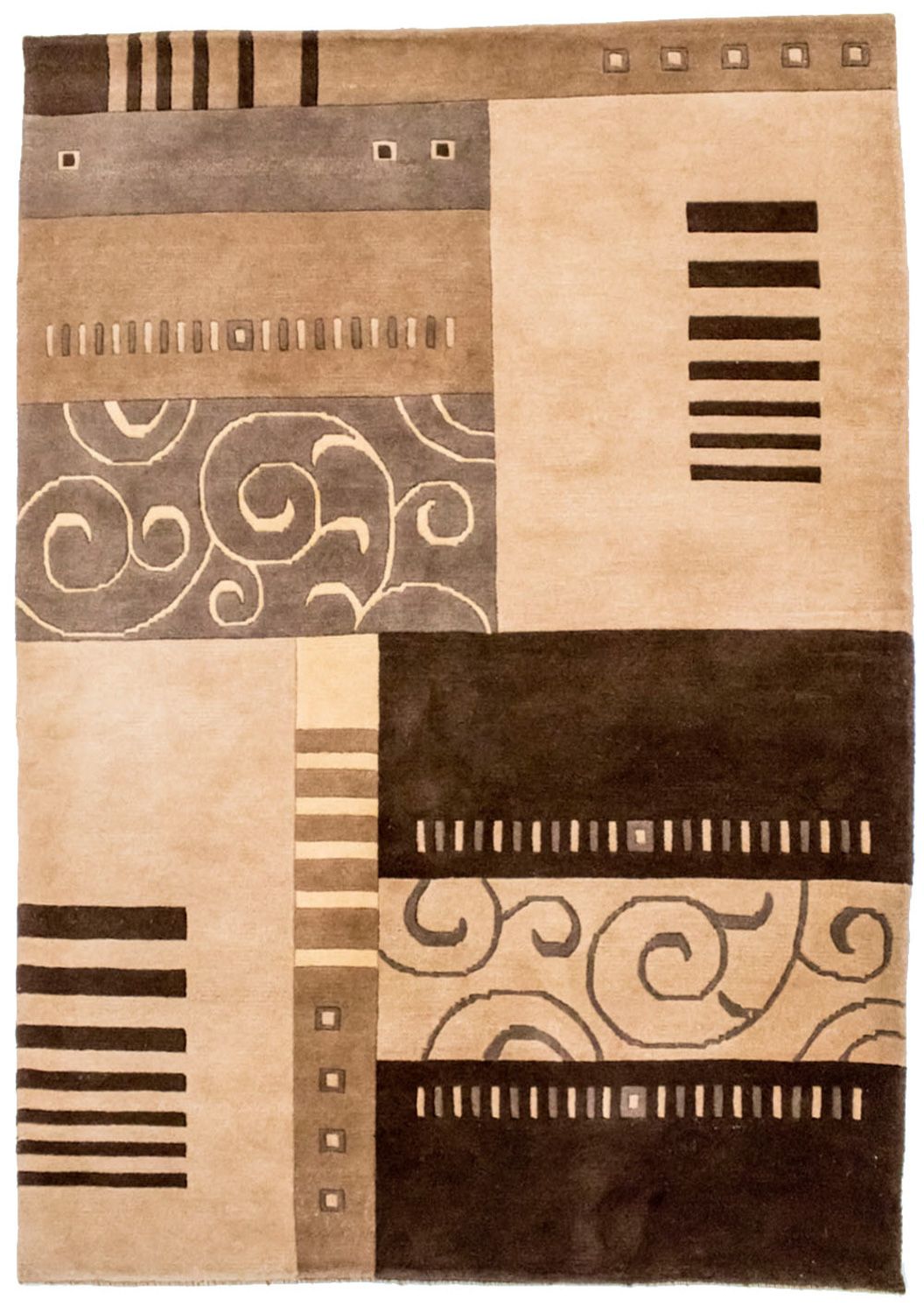 Nepal tapijt - 197 x 144 cm - veelkleurig