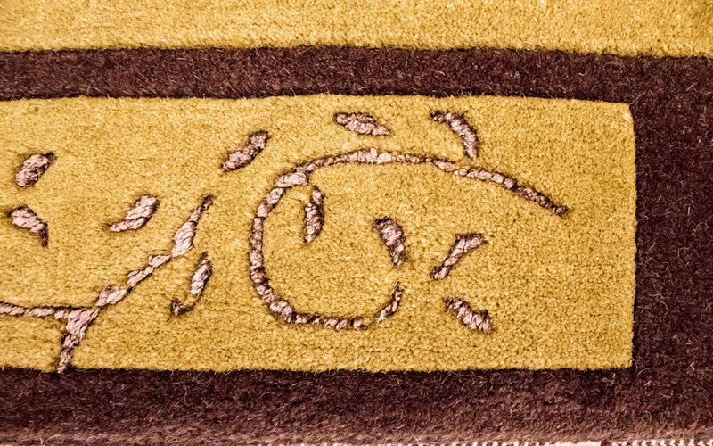 Nepal tapijt - 193 x 143 cm - goud