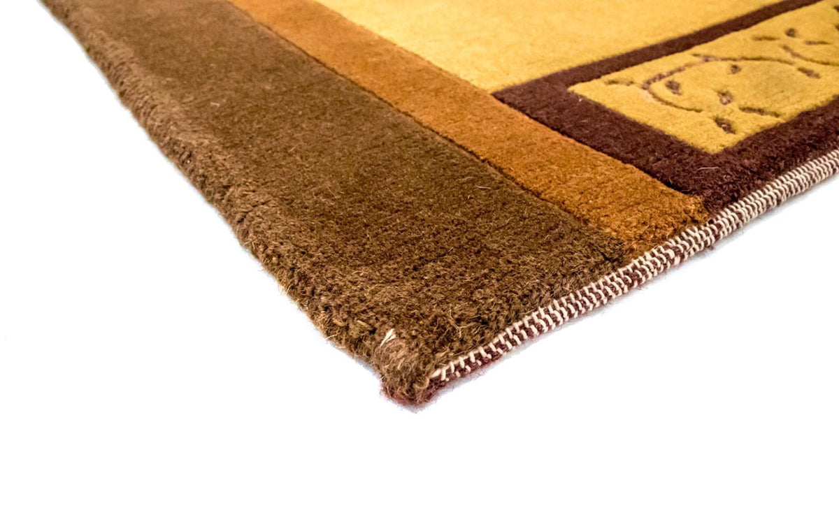 Nepal tapijt - 193 x 143 cm - goud