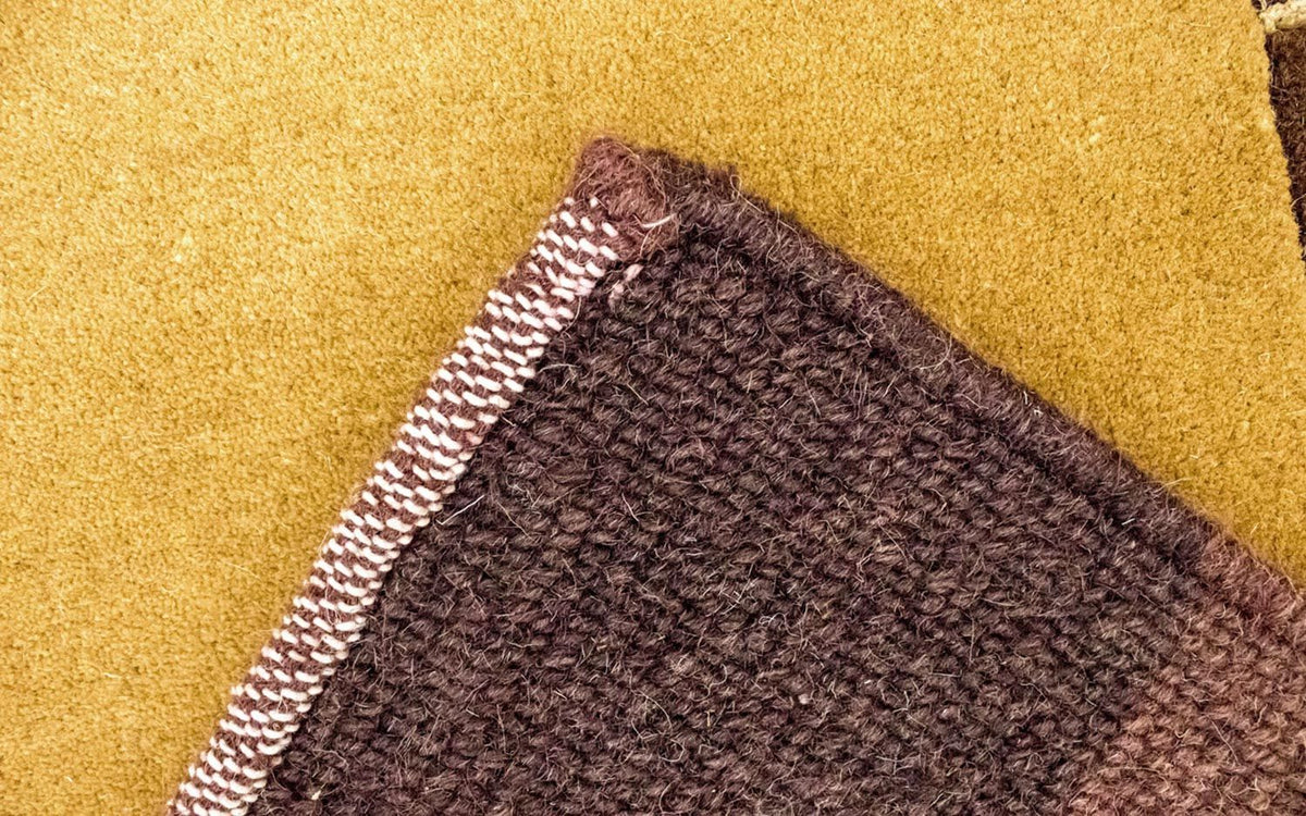 Nepal tapijt - 193 x 143 cm - goud