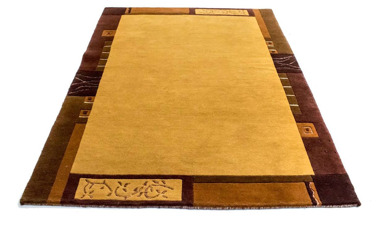 Nepal tapijt - 193 x 143 cm - goud