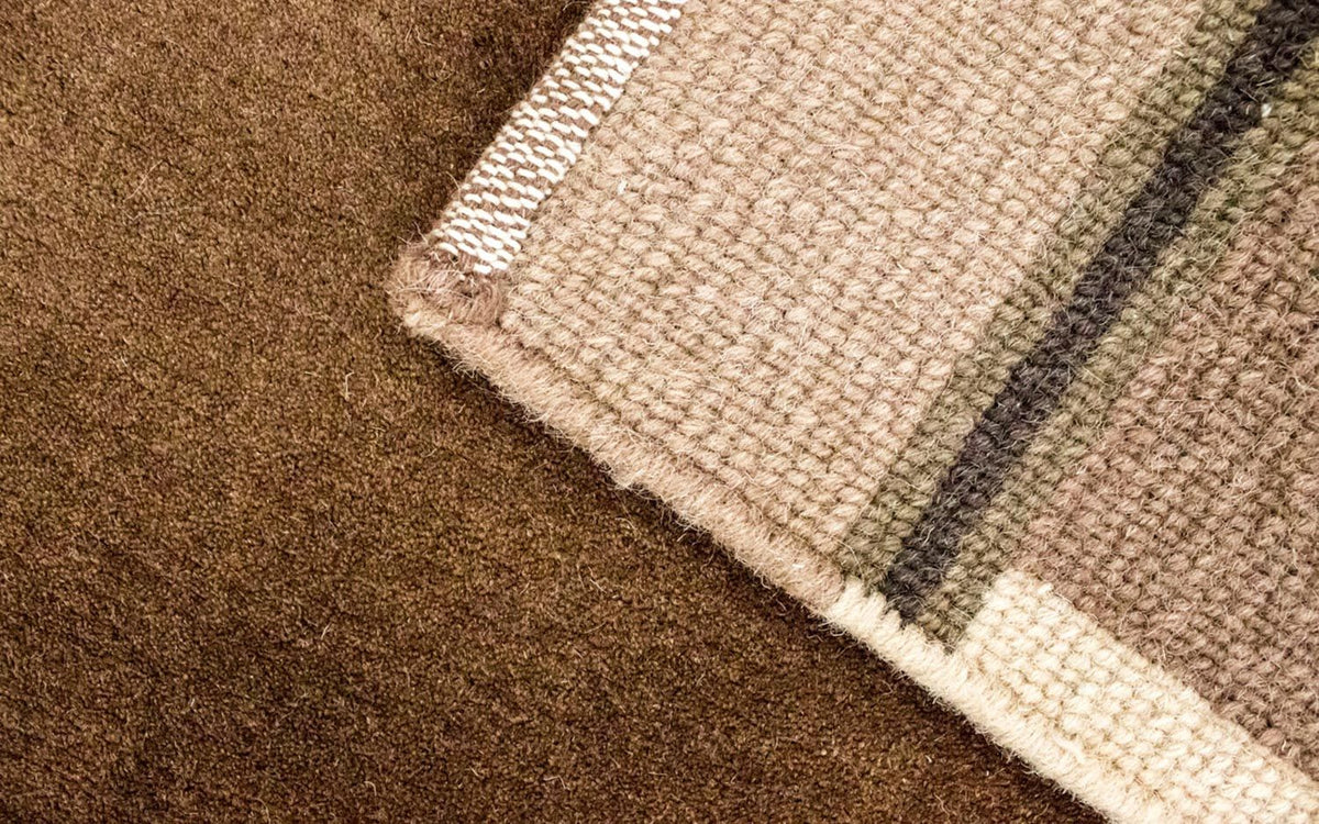 Nepal tapijt - 199 x 144 cm - bruin