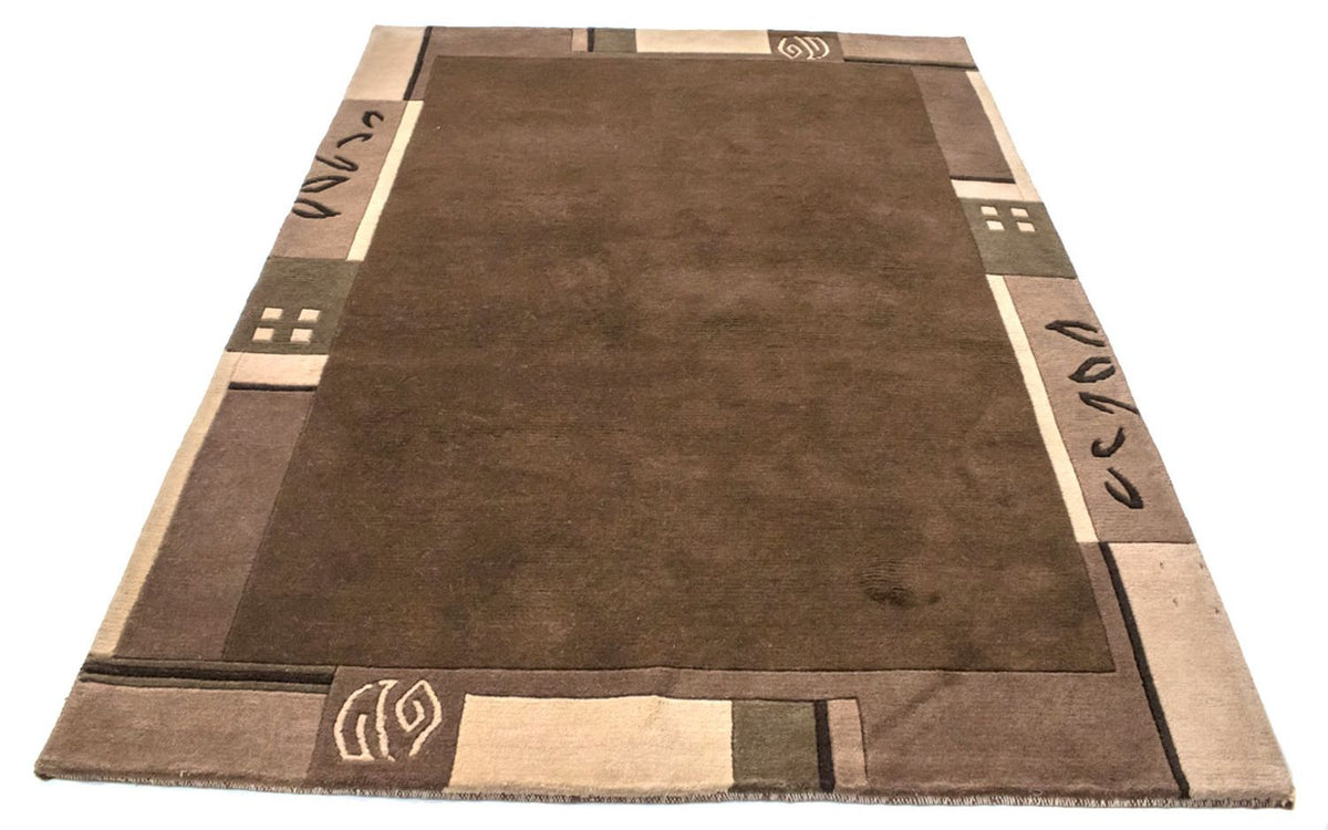 Nepal tapijt - 199 x 144 cm - bruin