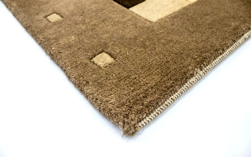 Nepal tapijt - 201 x 141 cm - bruin