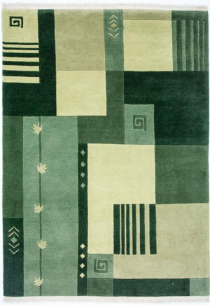 Nepal tapijt - 181 x 131 cm - veelkleurig