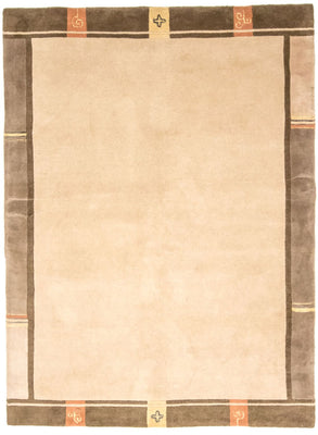 Nepal tapijt - 242 x 175 cm - beige