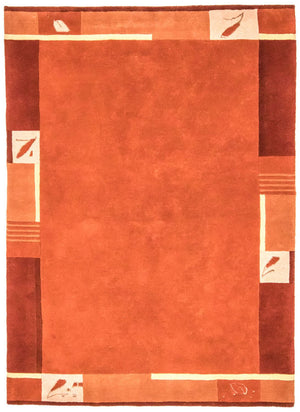 Nepal tapijt - 242 x 173 cm - oranje