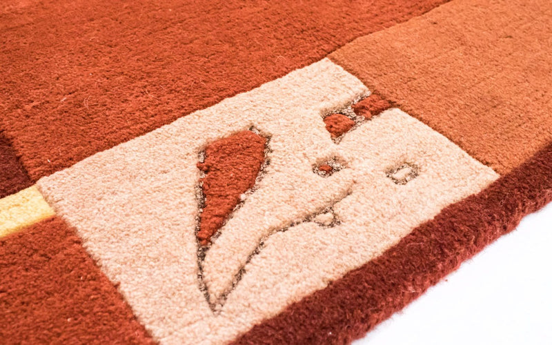 Nepal tapijt - 242 x 173 cm - oranje