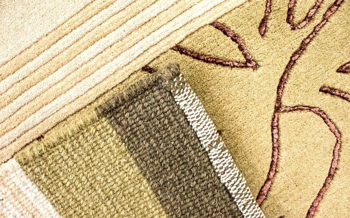 Nepal tapijt - 199 x 140 cm - beige