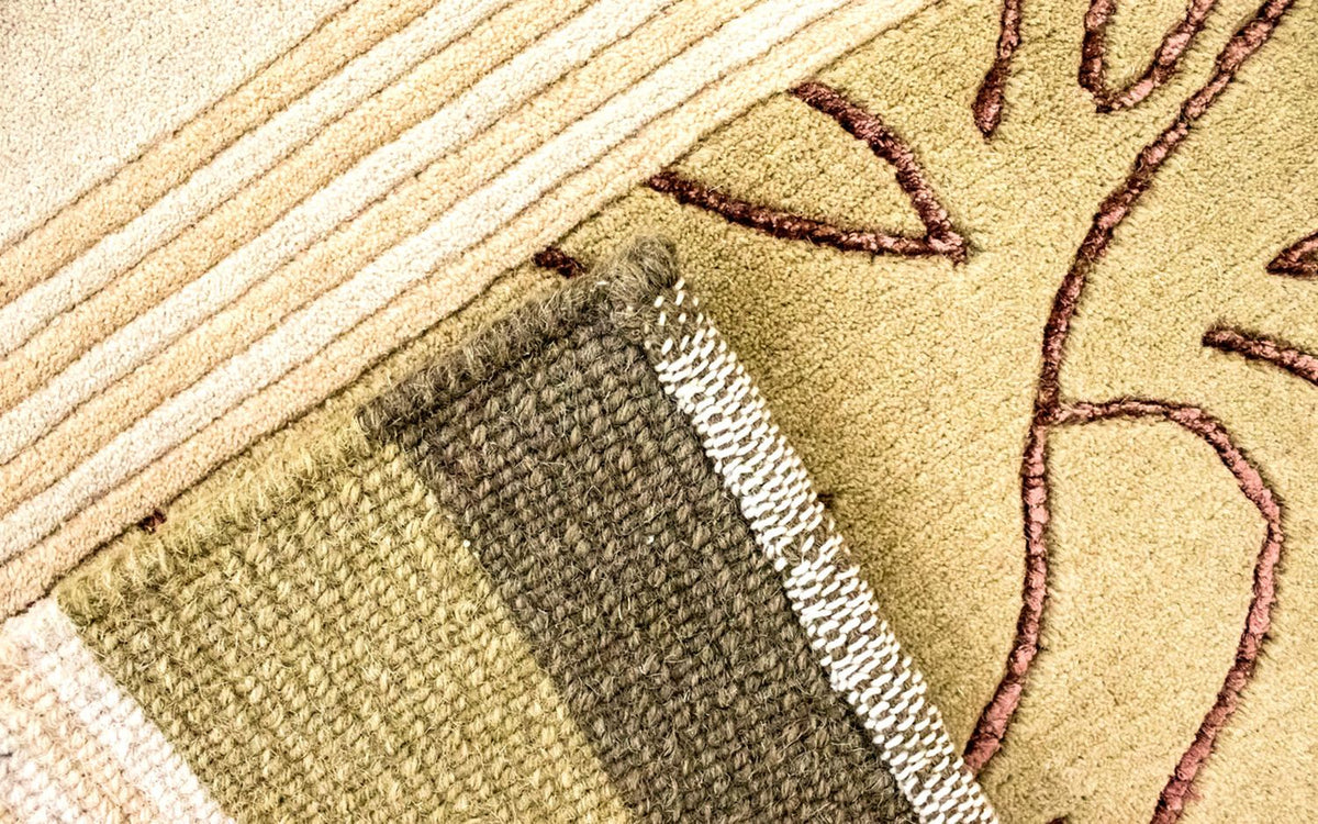 Nepal tapijt - 199 x 140 cm - beige