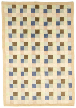 Nepal tapijt - 227 x 156 cm - gekleurd