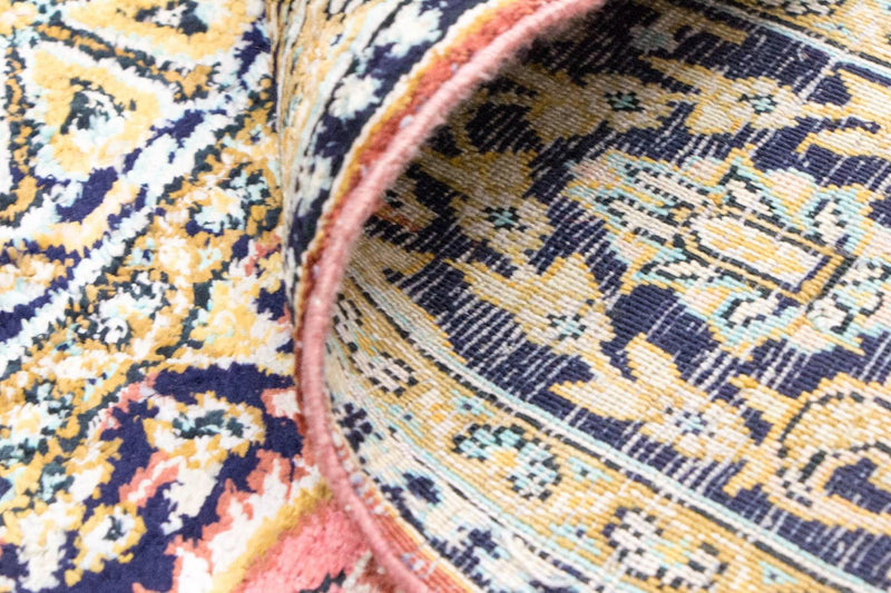 Zijden tapijt - Kayseri - 169 x 105 cm - roze