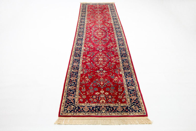 Loper Perzisch tapijt - Tabriz - 336 x 78 cm - rood