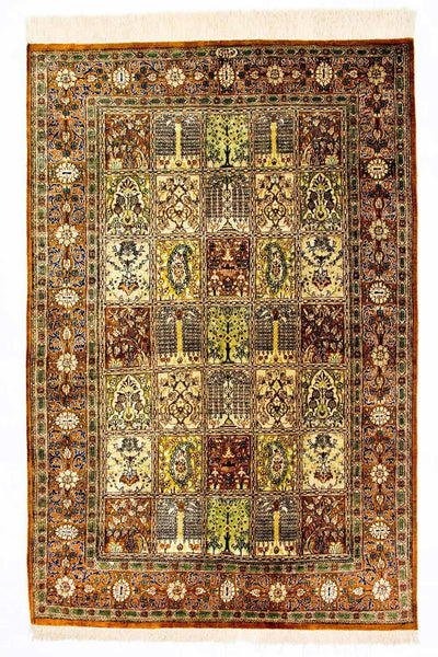 Qom zijde Tapijt 101x152cm - Perzisch tapijt