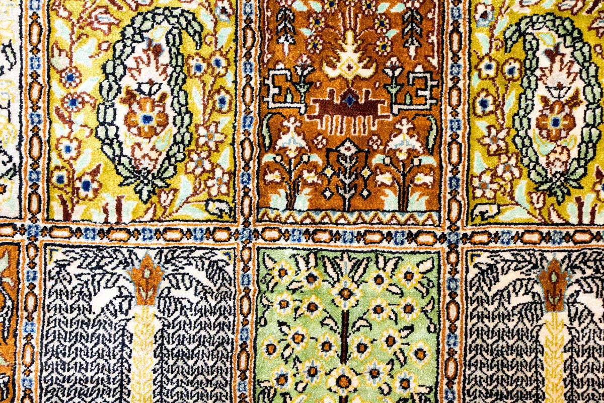 Zijden tapijt - Ghom Silk - Premium - 152 x 101 cm - veelkleurig