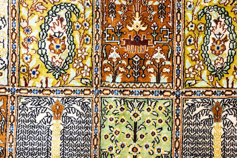 Zijden tapijt - Ghom Silk - Premium - 152 x 101 cm - veelkleurig