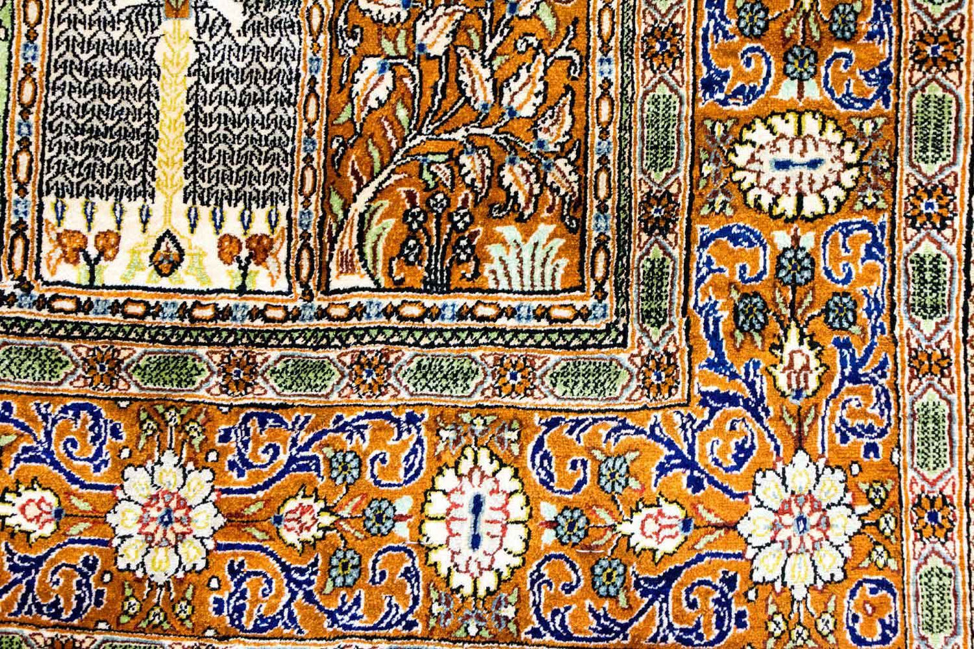 Qom zijde Tapijt 152x101cm - Perzisch tapijt