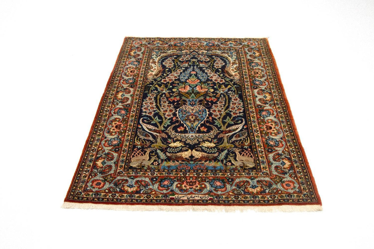 Perzisch tapijt - Isfahan - Premium - 160 x 106 cm - donkerblauw