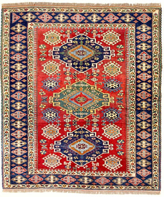 Ziegler Tapijt - Kazak vierkant  - 217 x 193 cm - rood