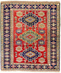 Ziegler Tapijt - Kazak vierkant  - 217 x 193 cm - rood