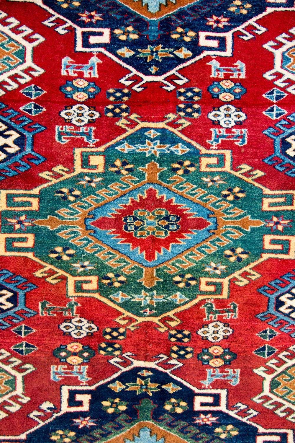 Ziegler Tapijt - Kazak vierkant  - 217 x 193 cm - rood