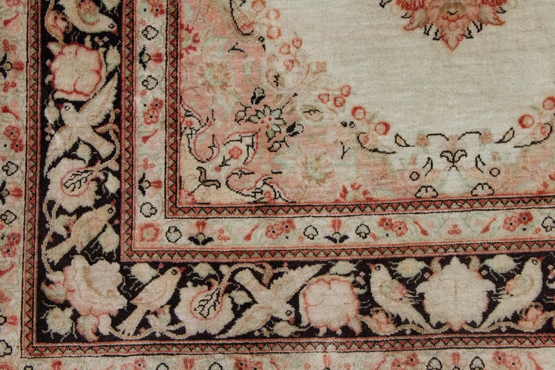 Zijden tapijt - Ghom Silk - Premium - 120 x 70 cm - beige