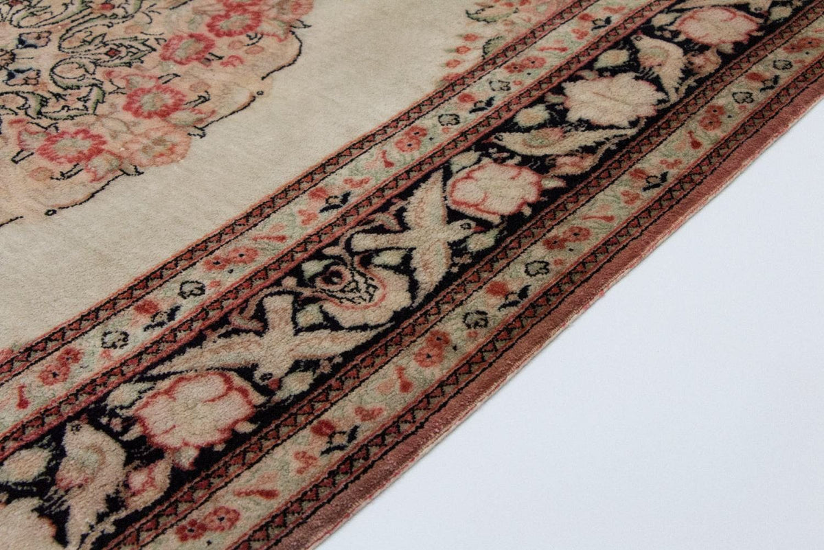 Zijden tapijt - Ghom Silk - Premium - 120 x 70 cm - beige