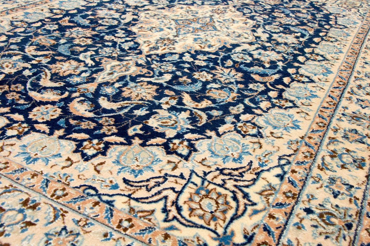 Perzisch tapijt - Nain - Koninklijk - 180 x 116 cm - donkerblauw