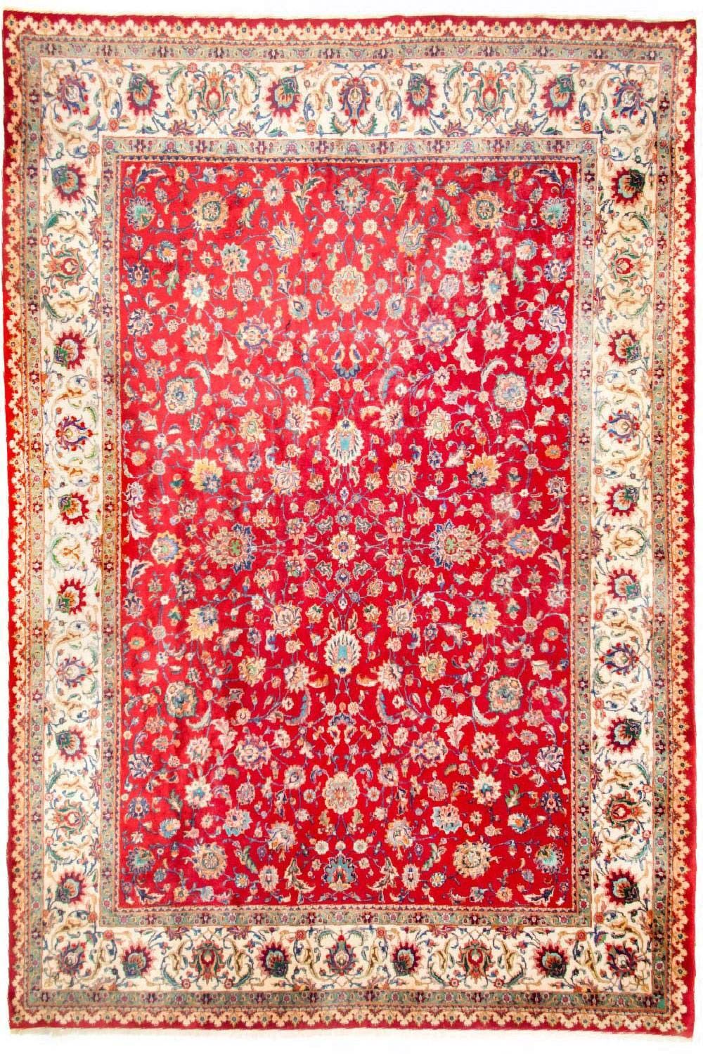 Perzisch tapijt - Tabriz - 410 x 212 cm - rood