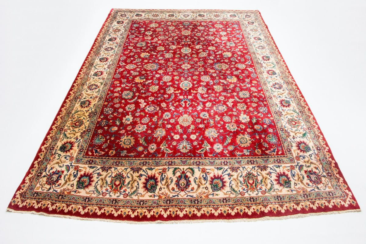 Perzisch tapijt - Tabriz - 410 x 212 cm - rood