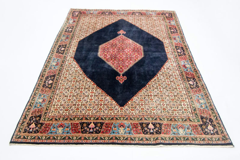 Perzisch tapijt - Bijar - Koninklijk - 315 x 223 cm - donkerblauw