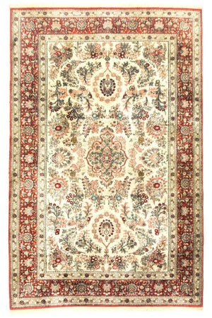 Zijden tapijt - China zijde - 149 x 96 cm - beige
